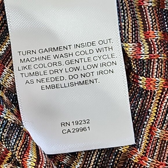 Alfred Dunner Jewel Tone Metro Boxy Tunic Women's PL Rhinestones 1/2 Sleeve EUC - Picture 7 of 14